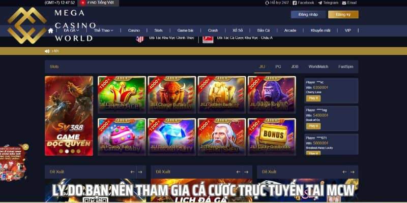 Lý do bạn nên tham gia cá cược trực tuyến tại MCW Lý do bạn nên tham gia cá cược trực tuyến tại MCW