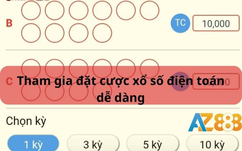 Các bước đặt cược xổ số điện toán tại AZ888 Các bước đặt cược xổ số điện toán tại AZ888
