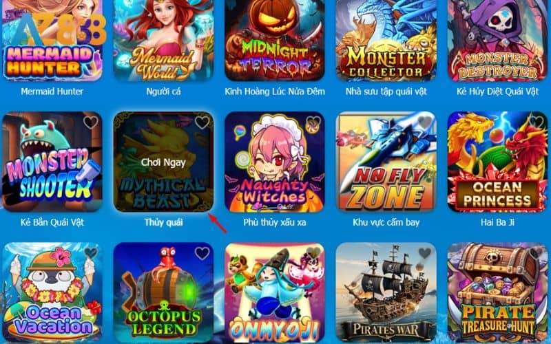 Tìm chọn tựa game bắn cá Thủy Quái và nhấn chơi ngay Tìm chọn tựa game bắn cá Thủy Quái và nhấn chơi ngay